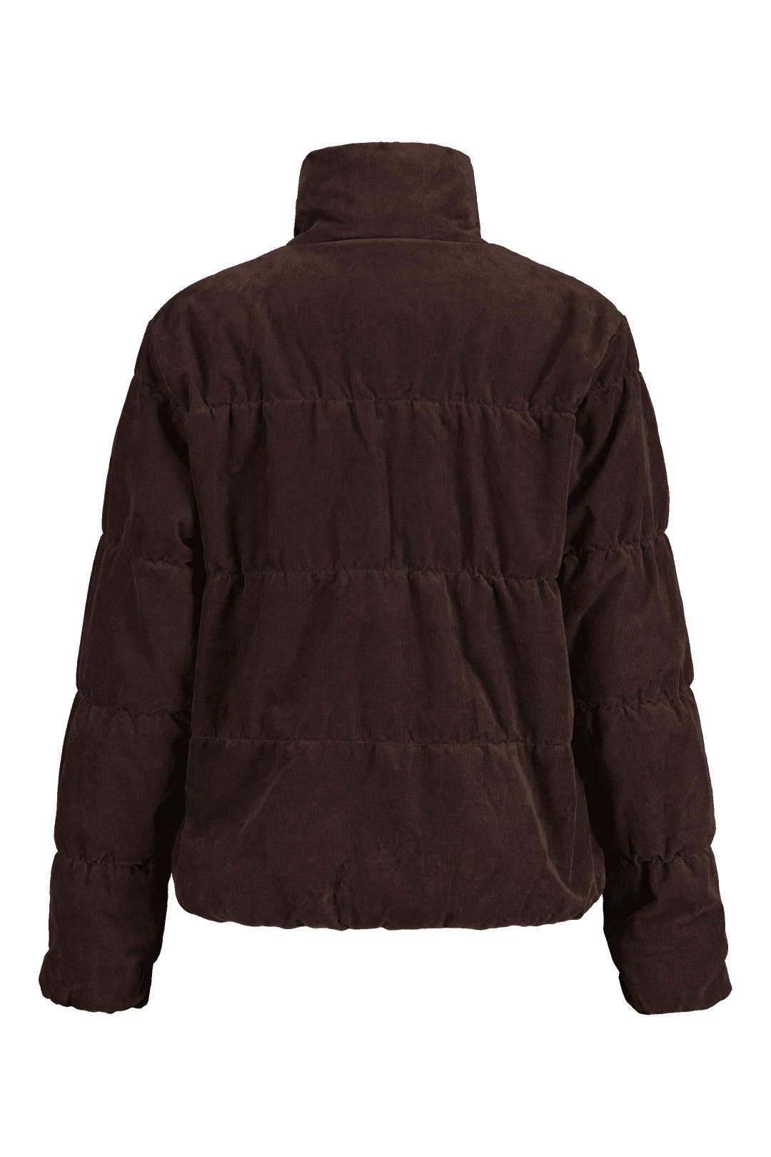 Tan corduroy puffer jacket top