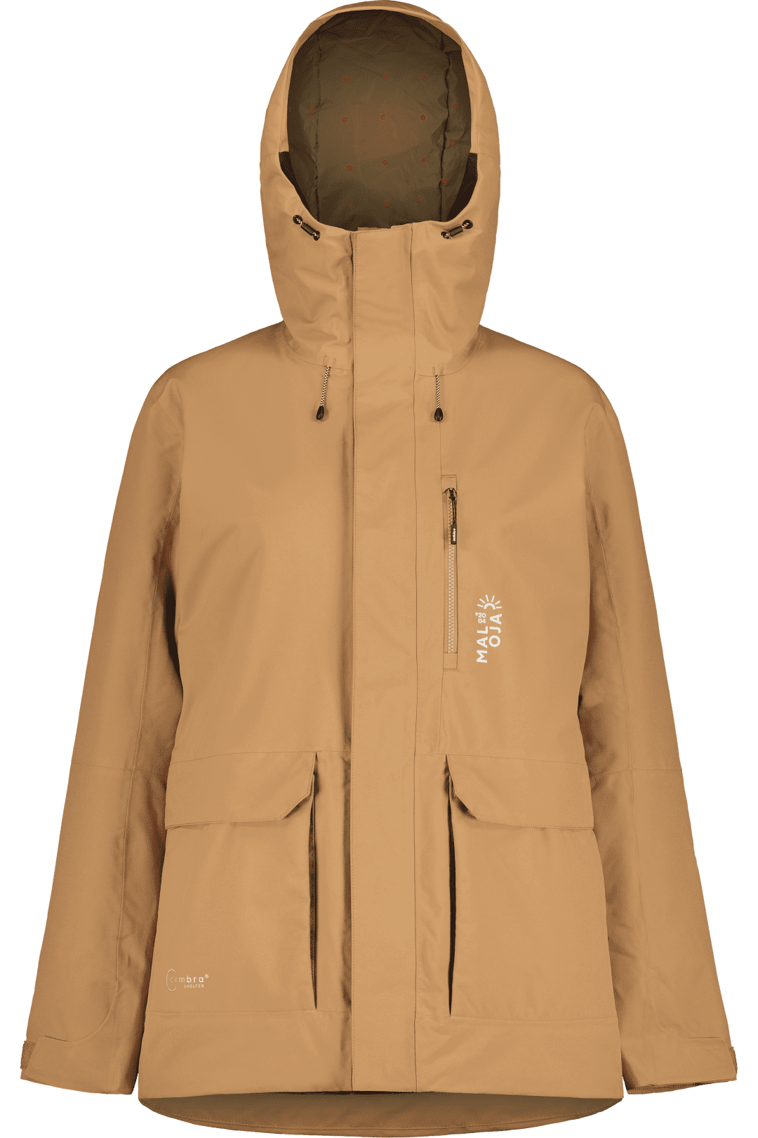 Weatherproof ski jacket top